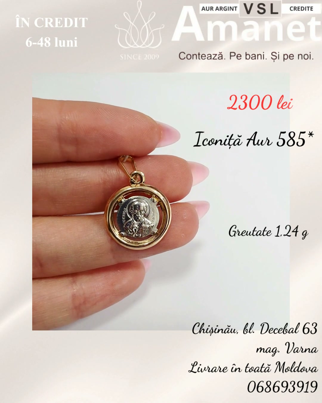 Video Iconiță Aur 585*