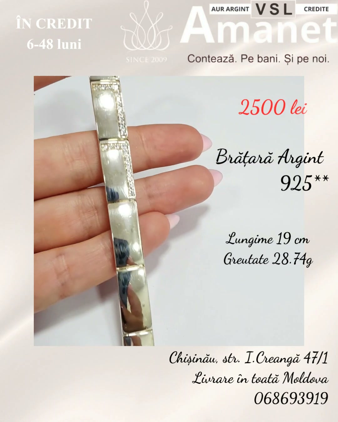 Video Brățară Argint 925*