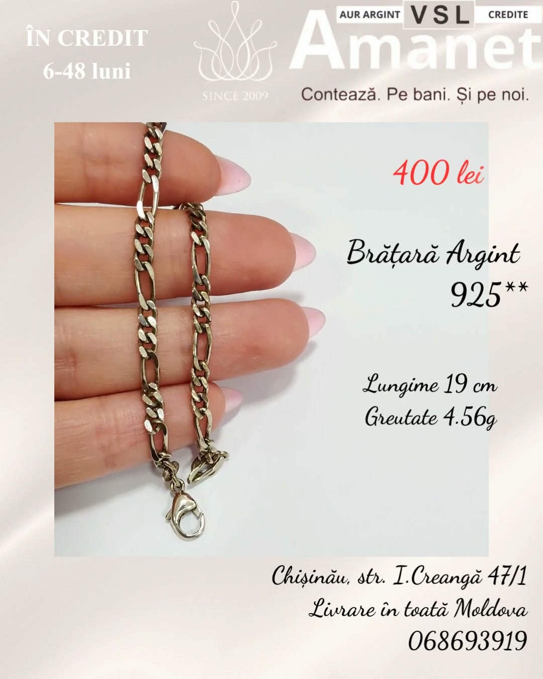 Video Brățară Argint 925*
