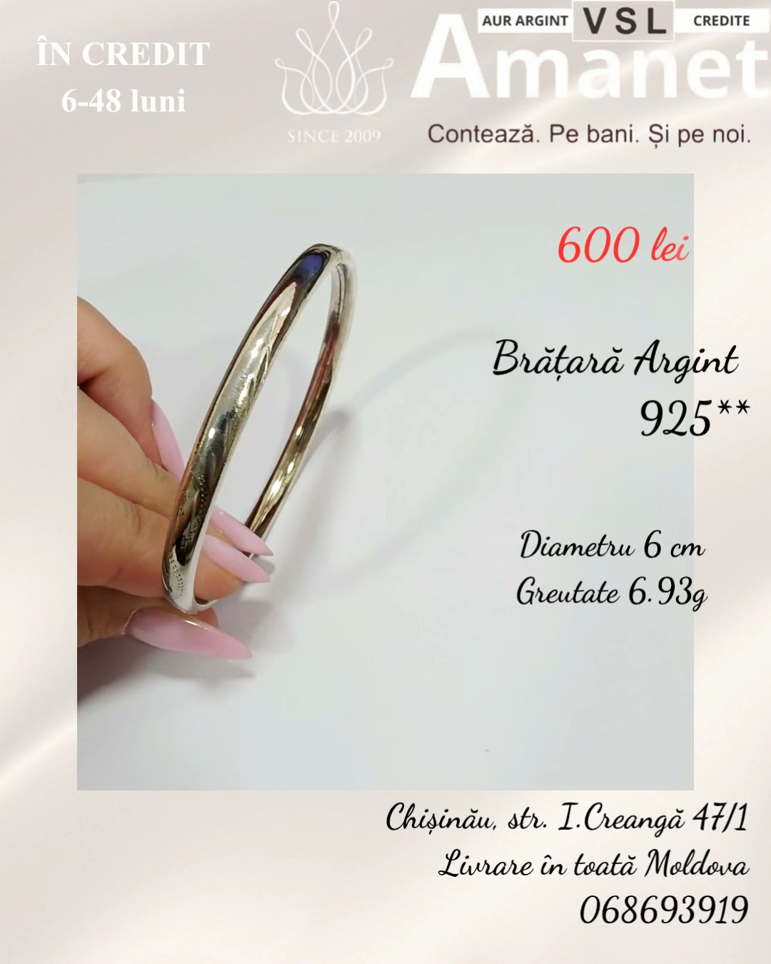 Video Brățară Argint 925*
