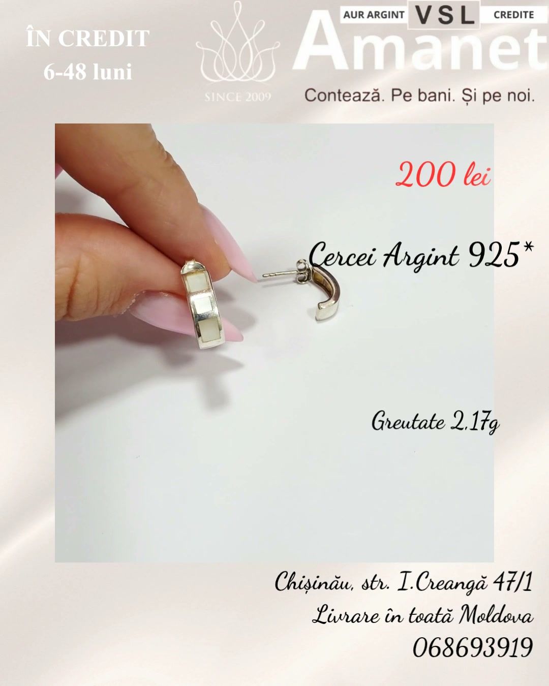 Video Cercei Argint 925*