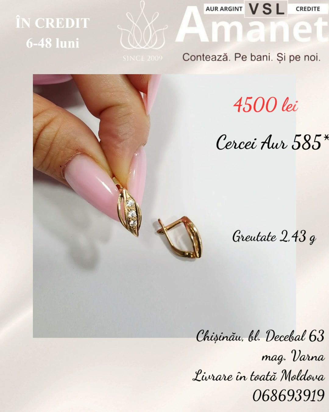 Video Cercei Aur 585*