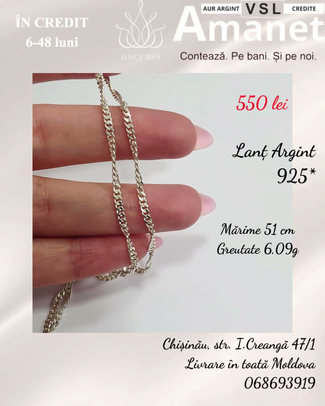 Video Lanț Argint 925*