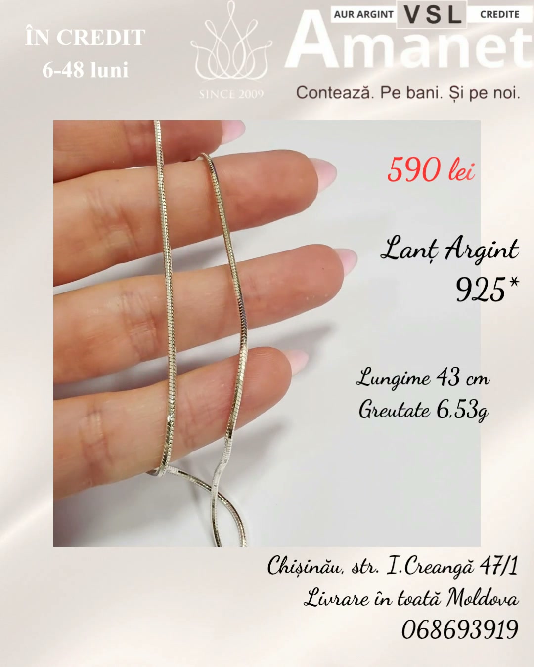 Video Lanț Argint 925*