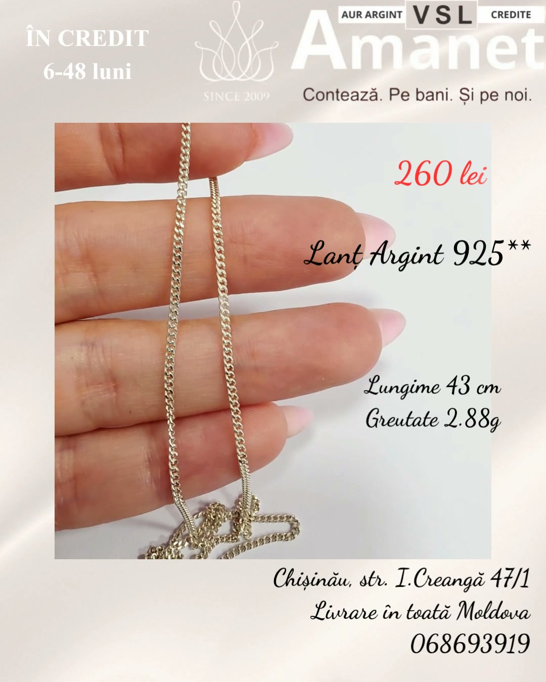 Video Lanț Argint 925*