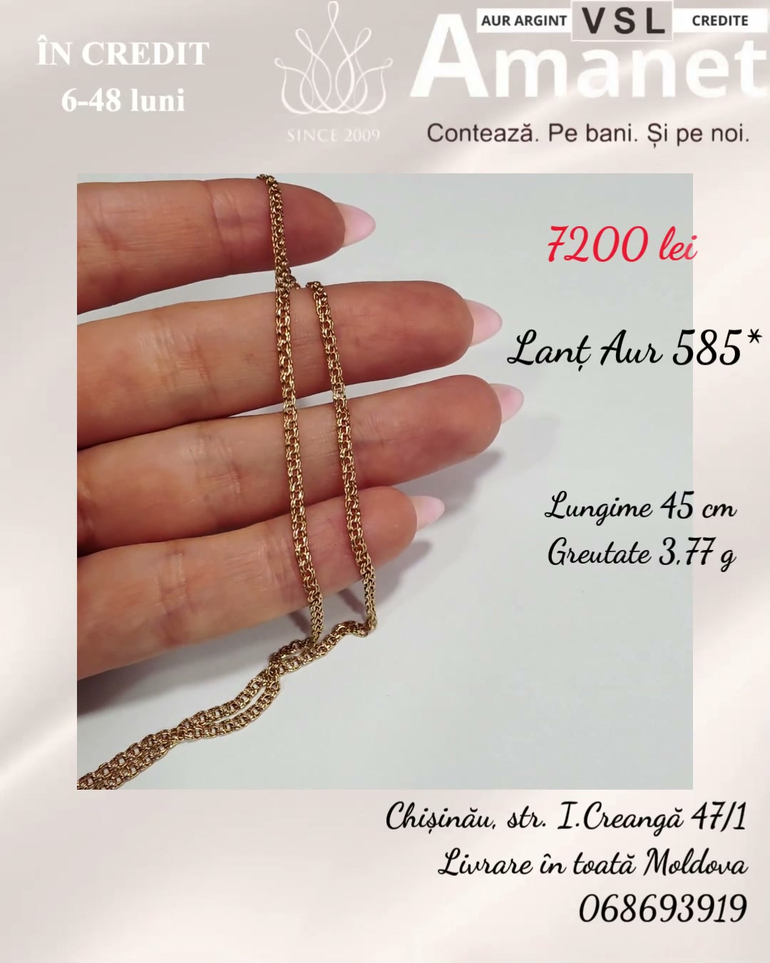 Video Lanț Aur 585*