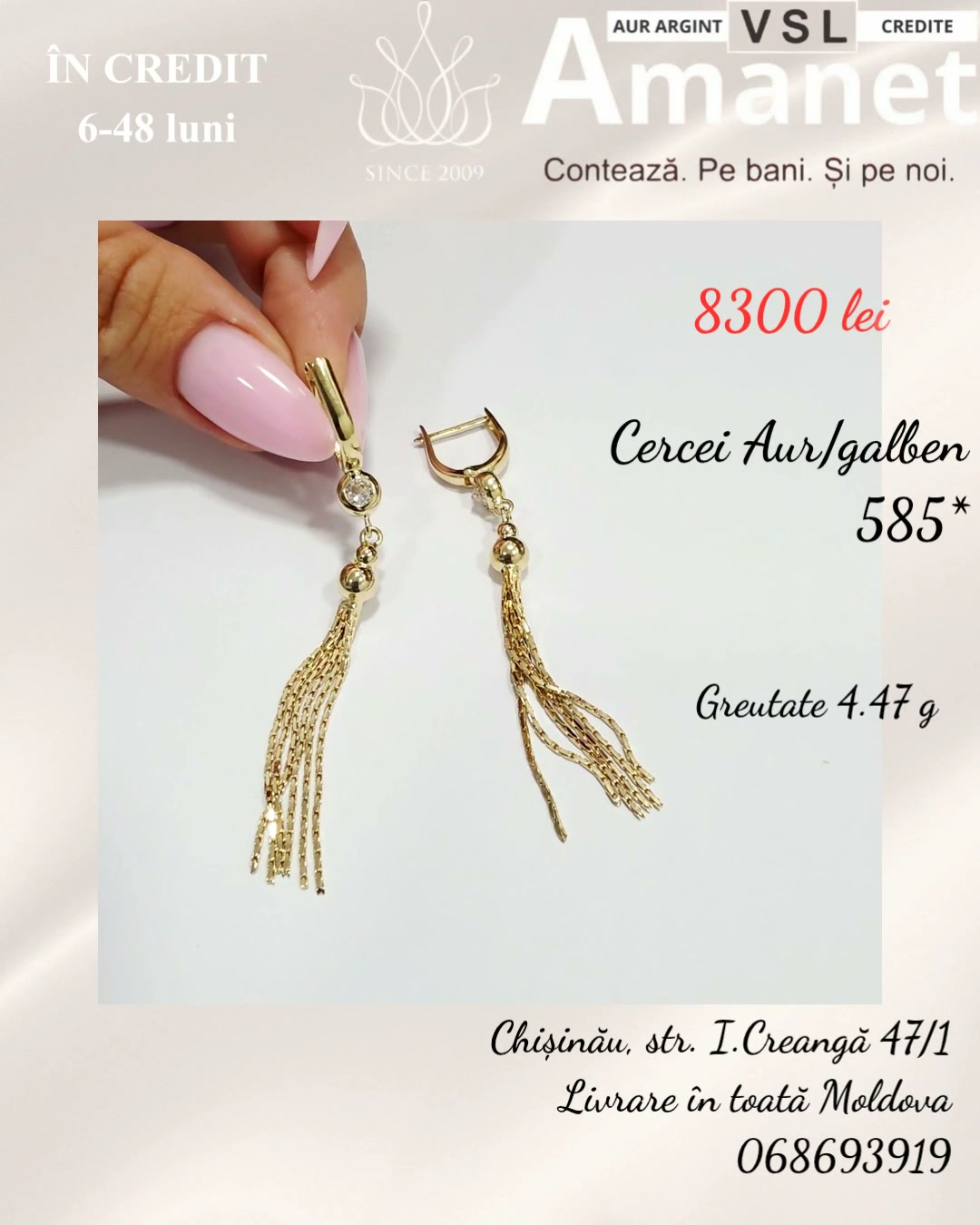 Video Cerecei Aur 585*