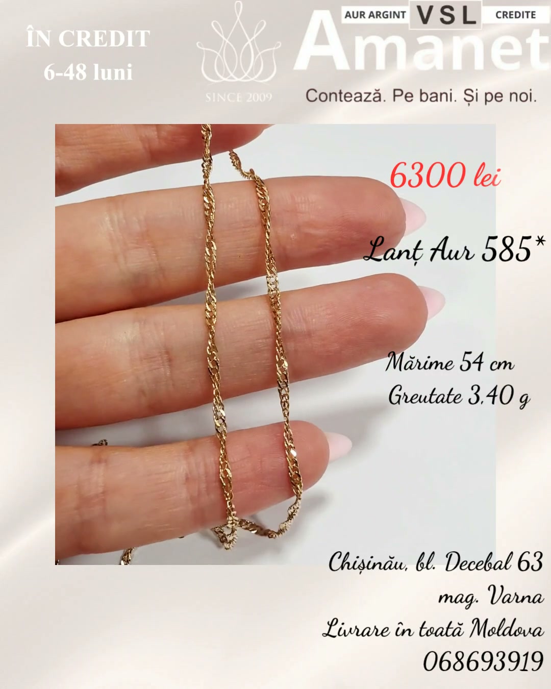 Video Lanț Aur 585*