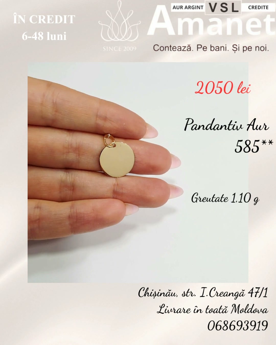 Video Pandantiv Aur 585*