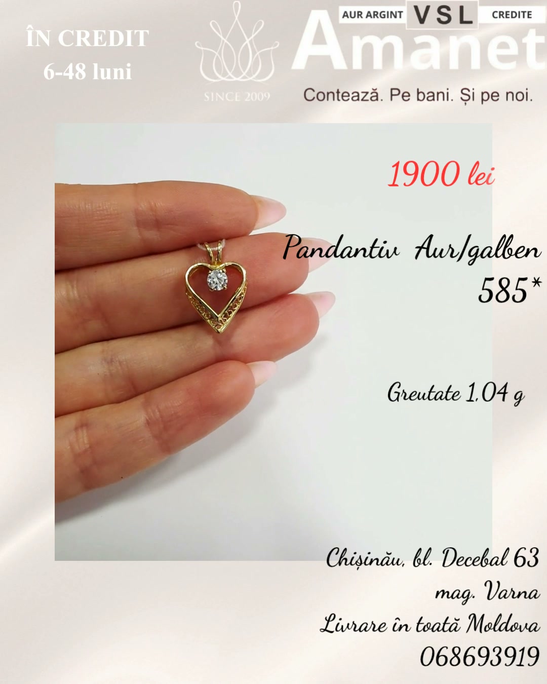 Video Pandantiv Aur 585*