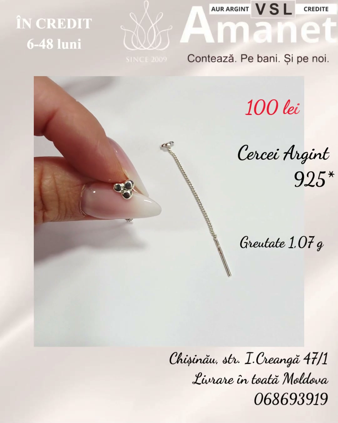 Video Cercei Argint 925*