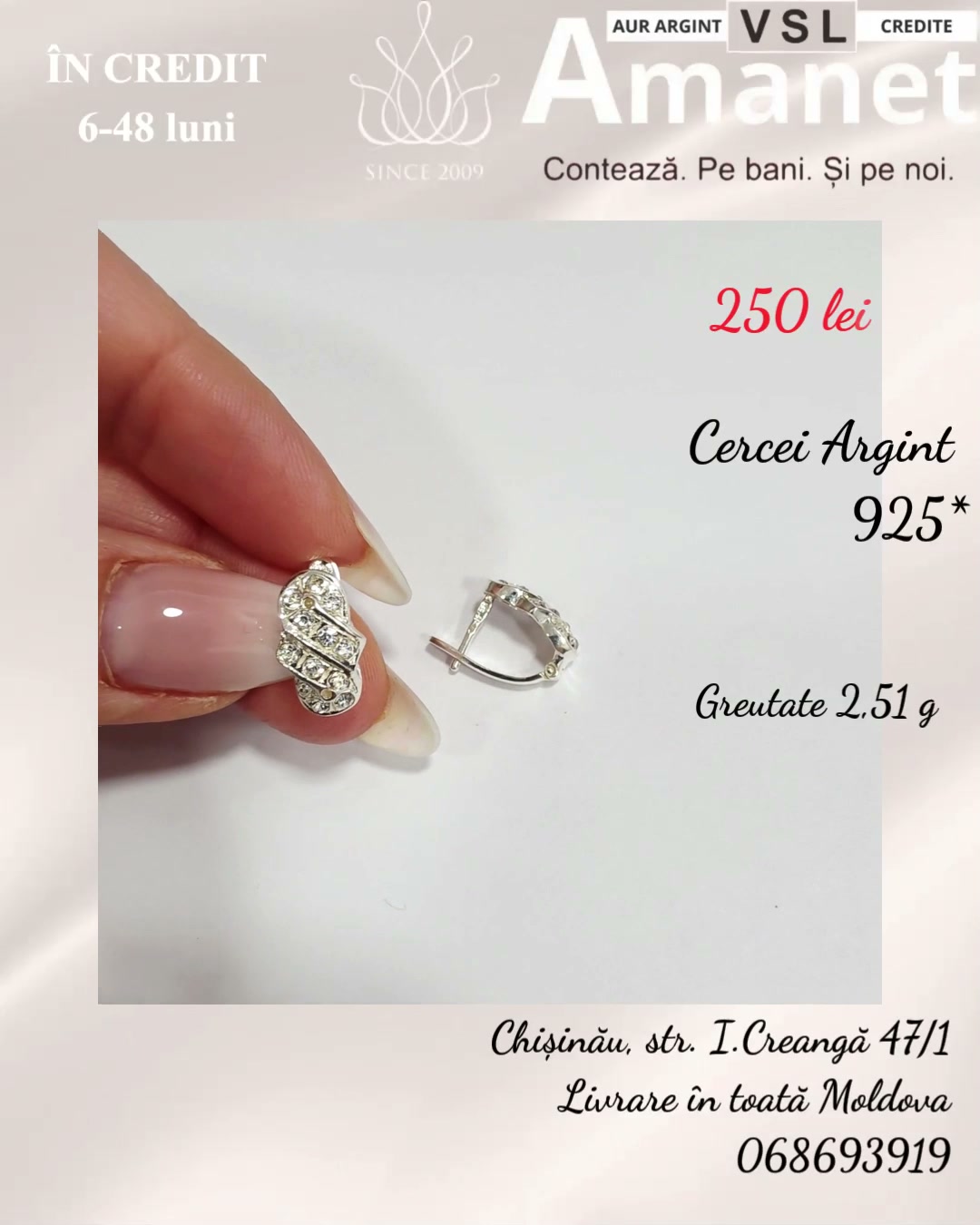 Video Cercei Argint 925*