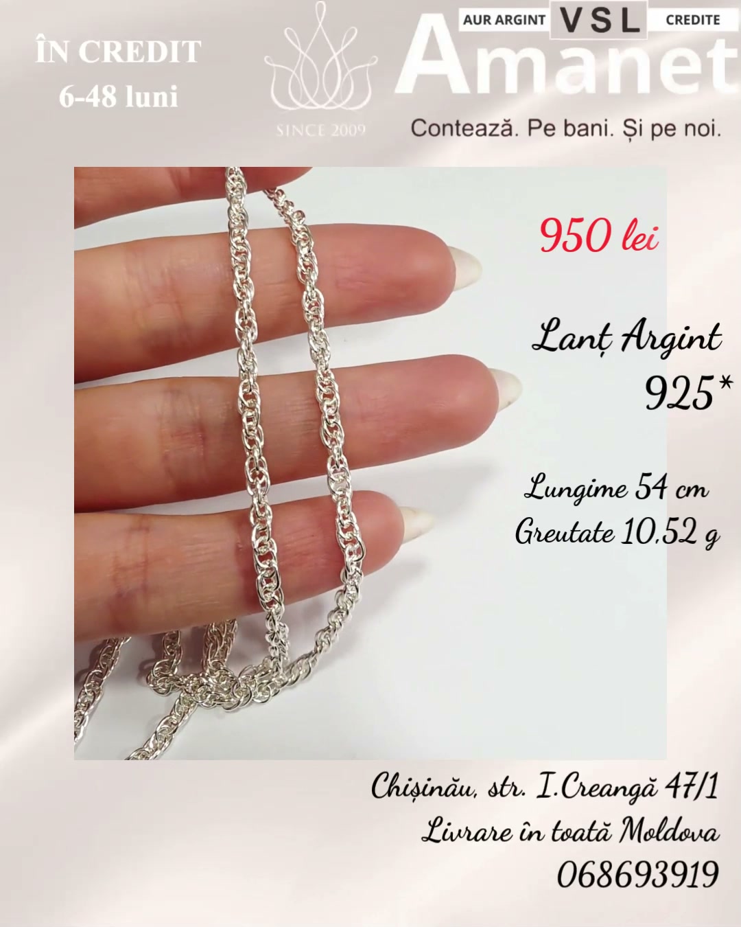Video Lanț Argint 925*