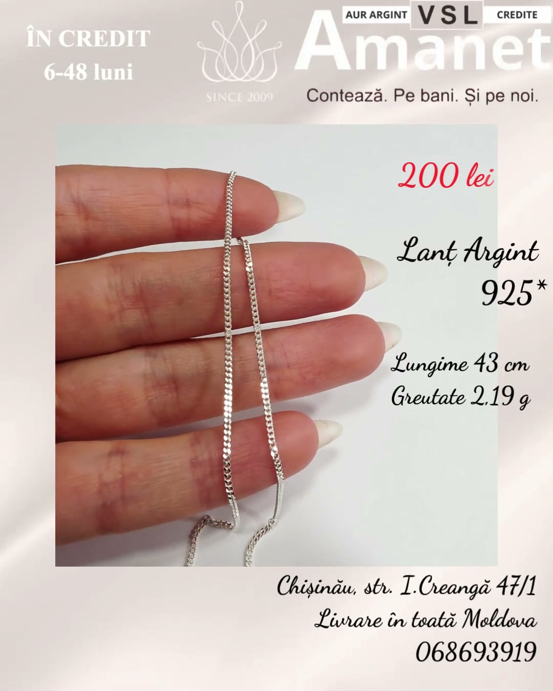 Video Lanț Argint 925*