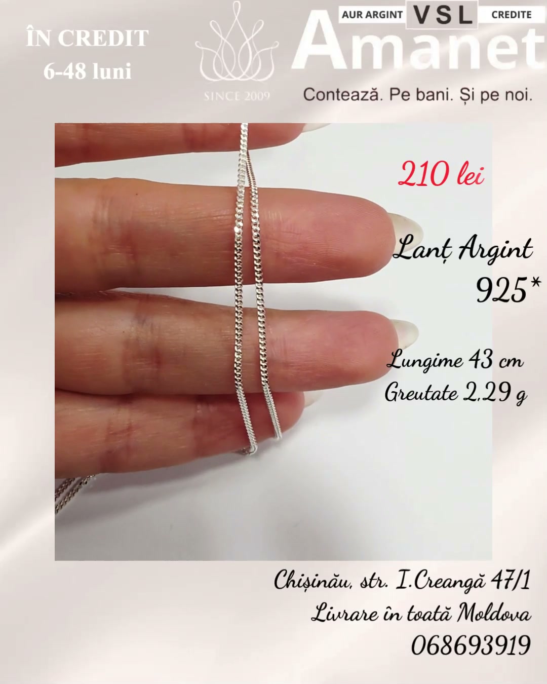 Video Lanț Argint 925*