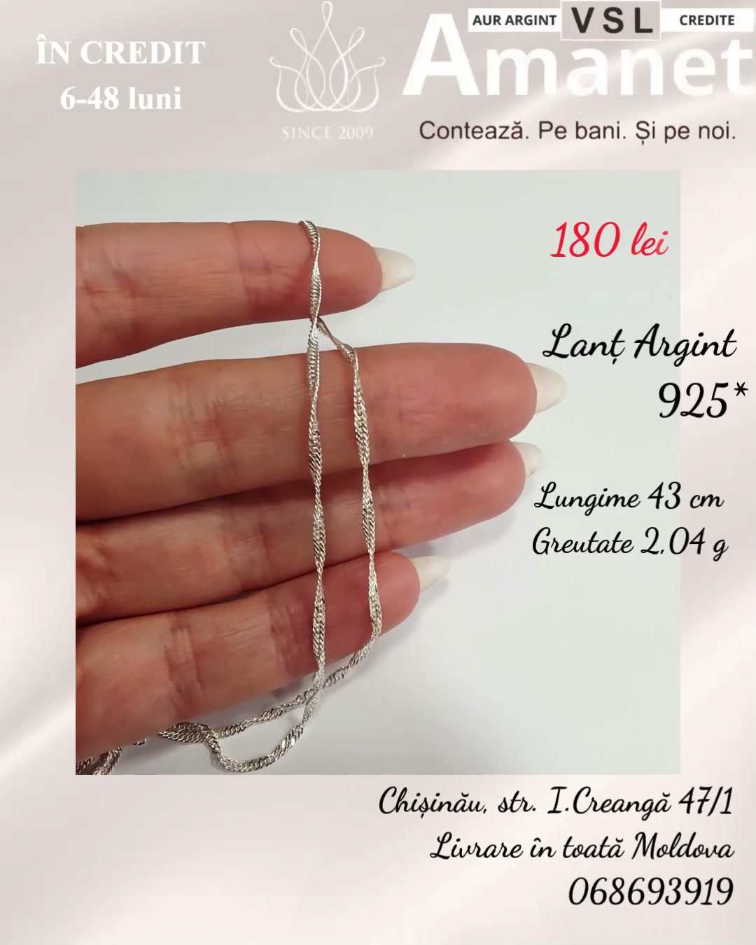 Video Lanț Argint 925*