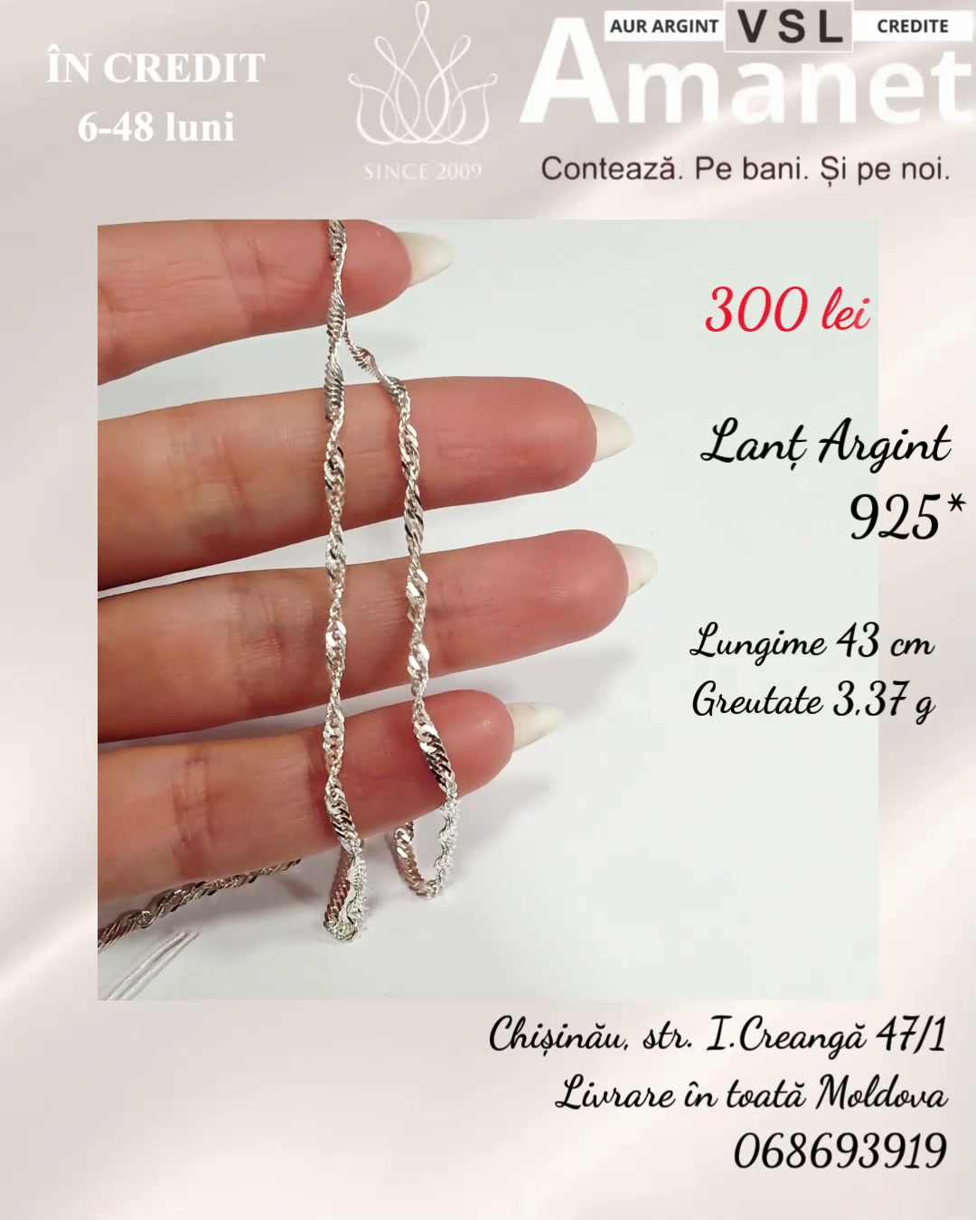 Video Lanț Argint 925*