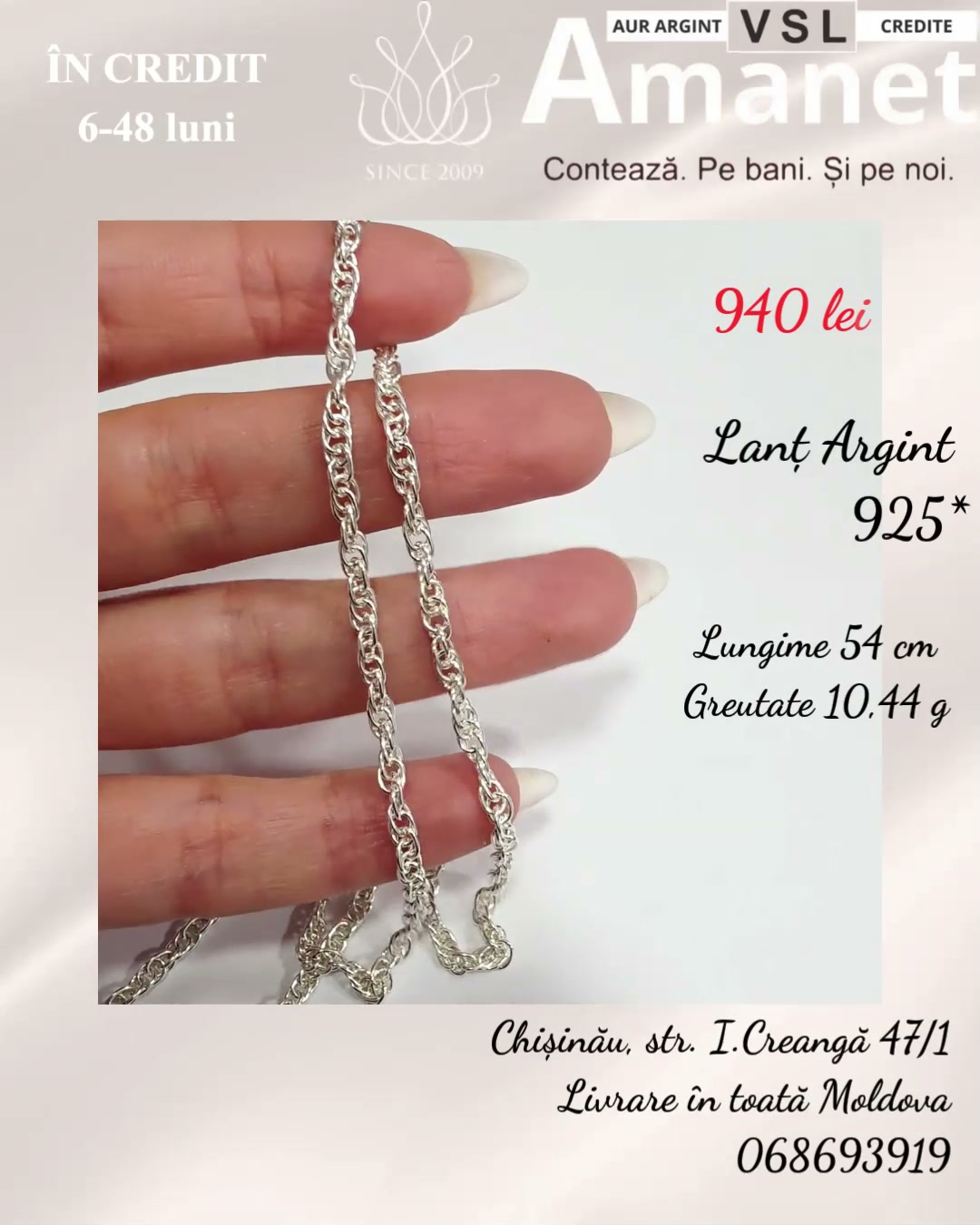 Video Lanț Argint 925*