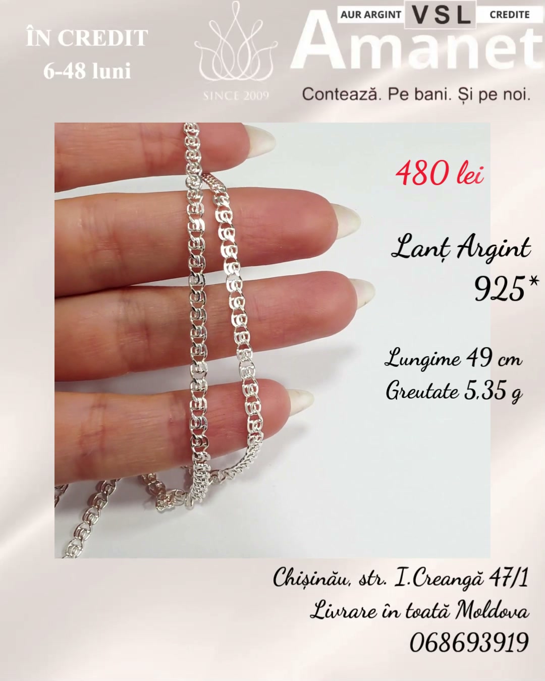 Video Lanț Argint 925*