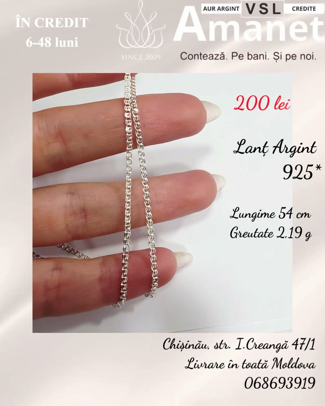 Video Lanț Argint 925*