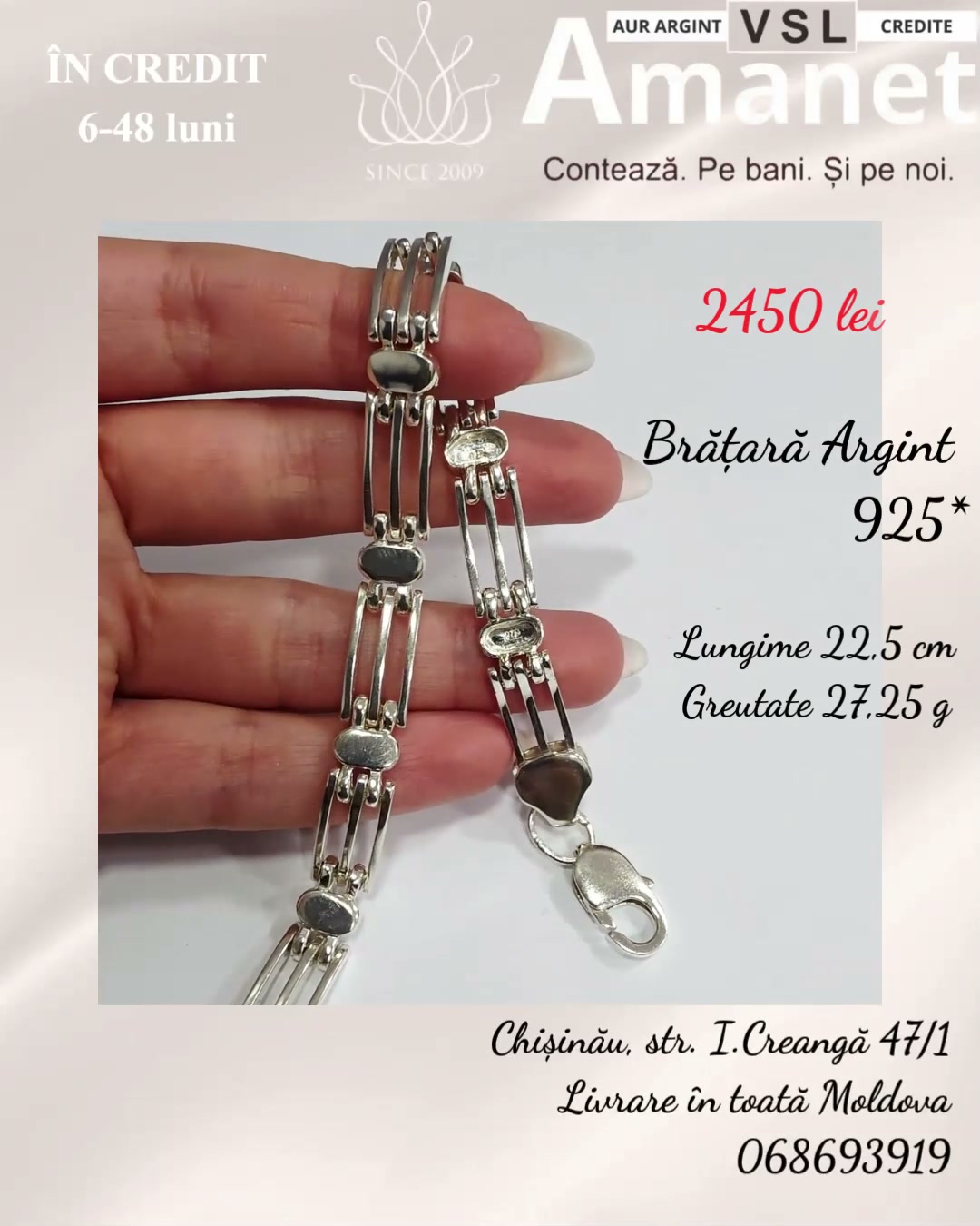 Video Brățară Argint 925*