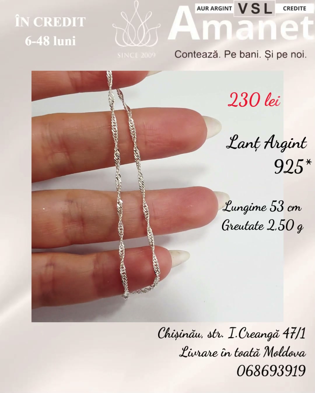 Video Lanț Argint 925*