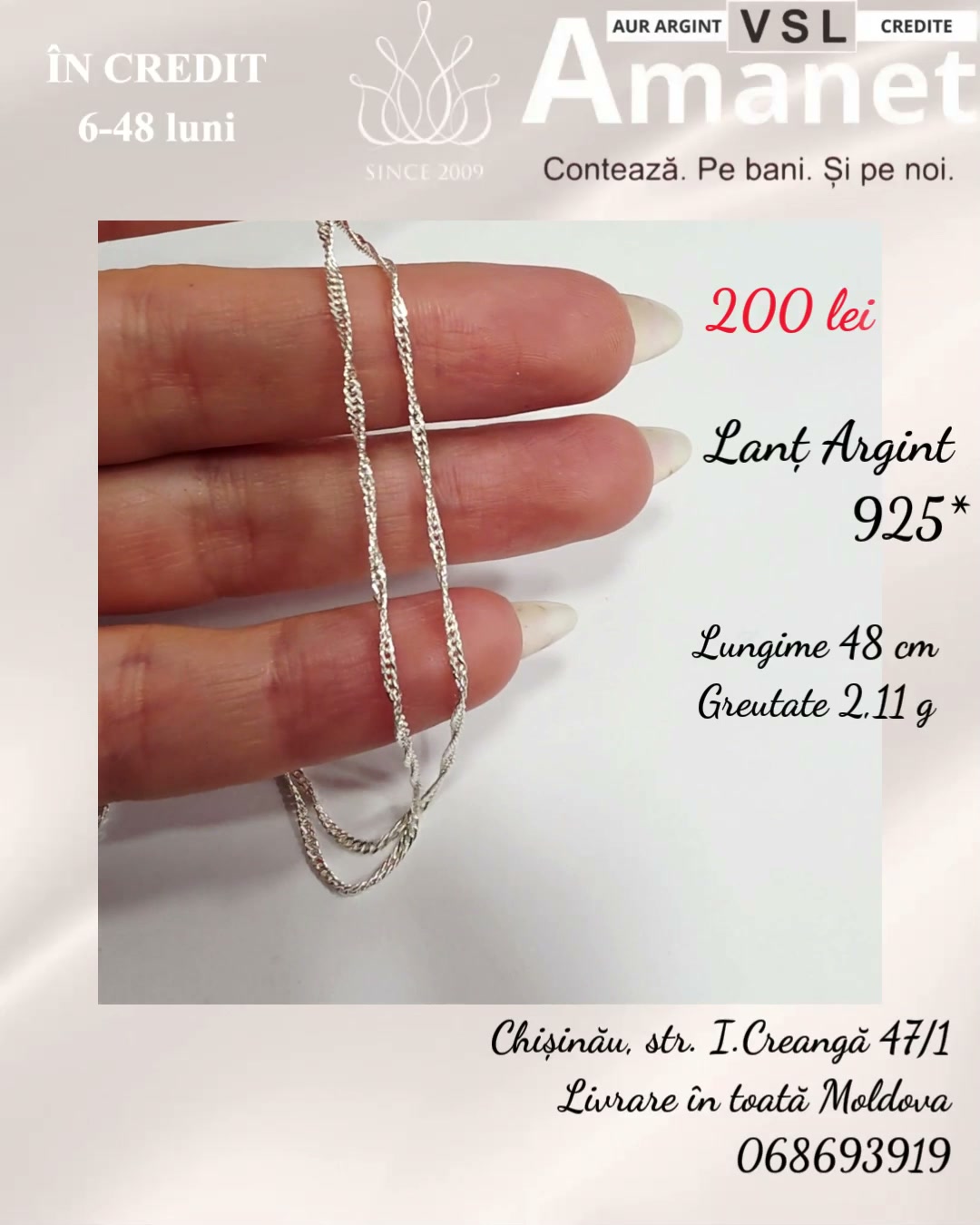 Video Lanț Argint 925*
