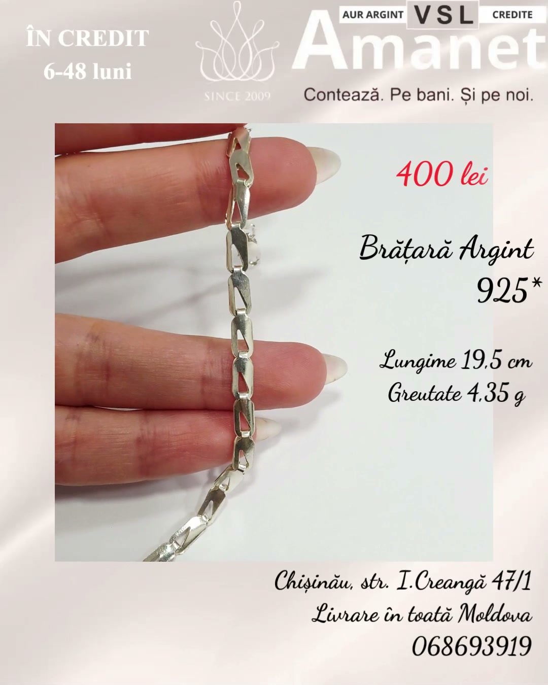 Video Brățară Argint 925*