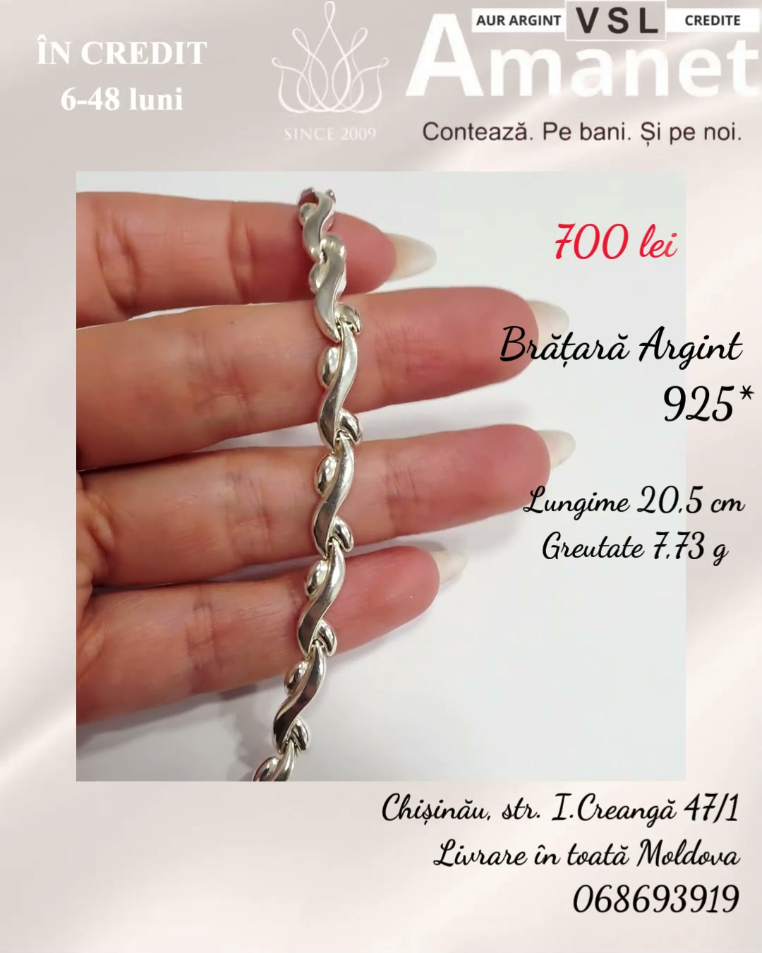 Video Brățară Argint 925*