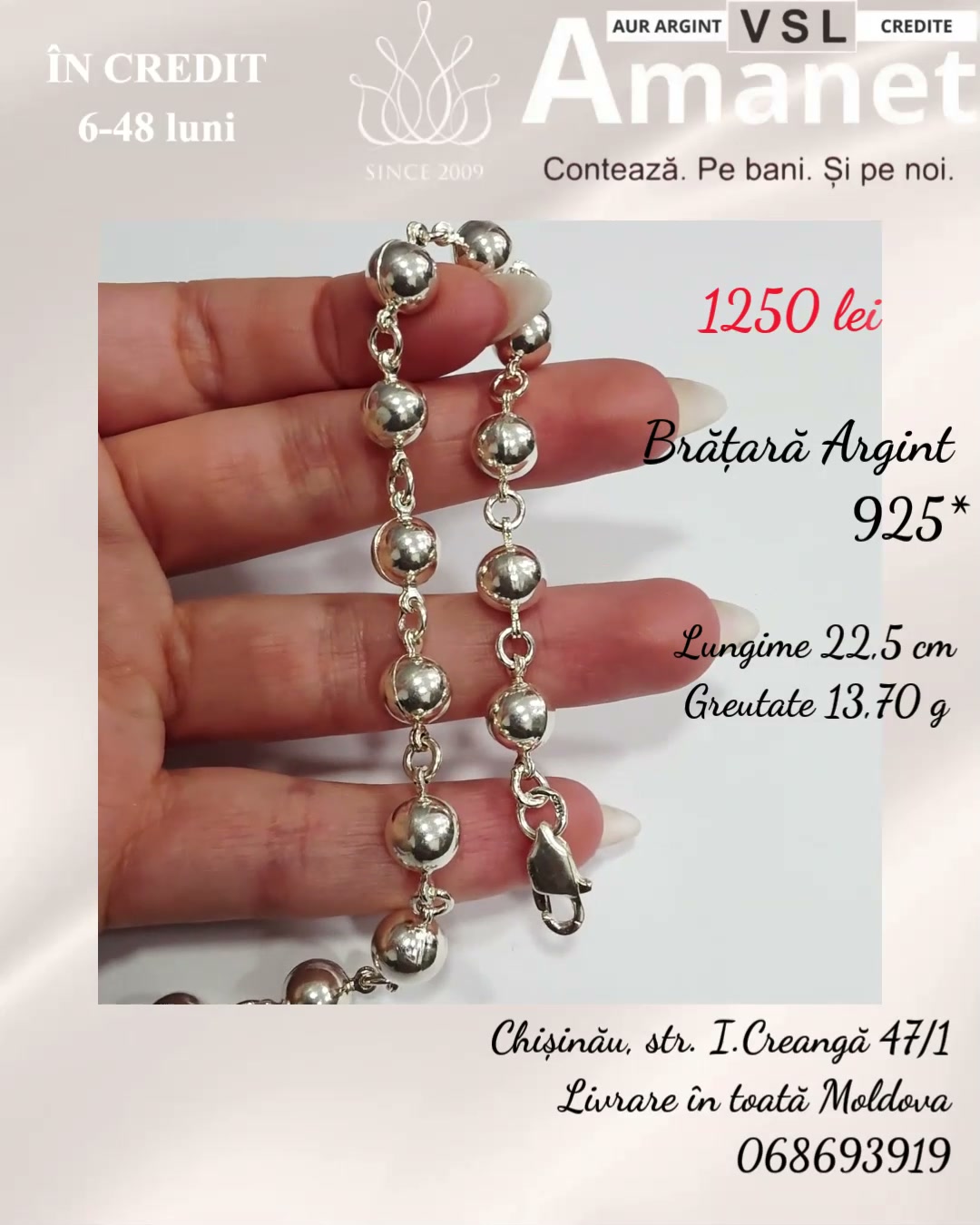 Video Brățară Argint 925*