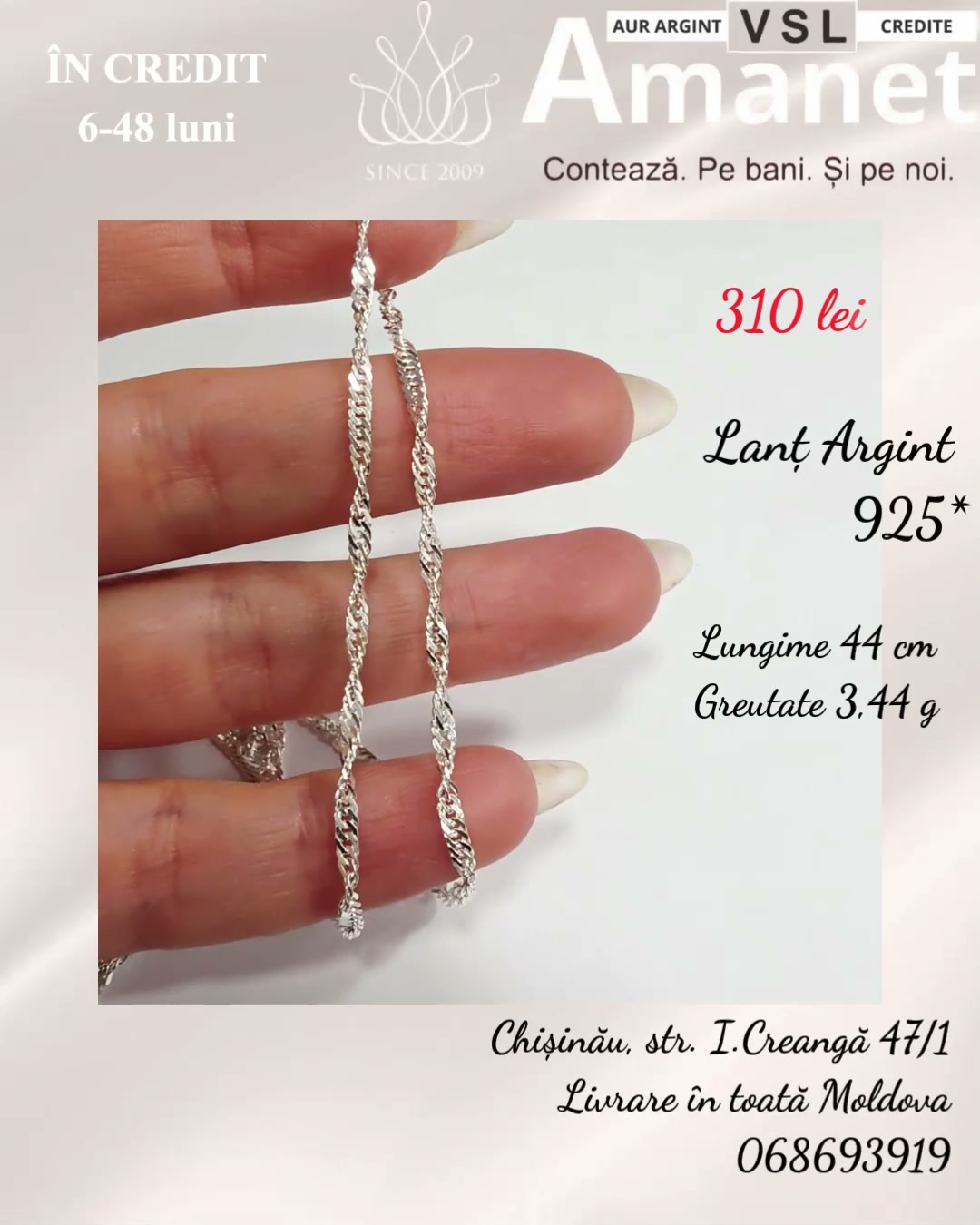 Video Lanț Argint 925*