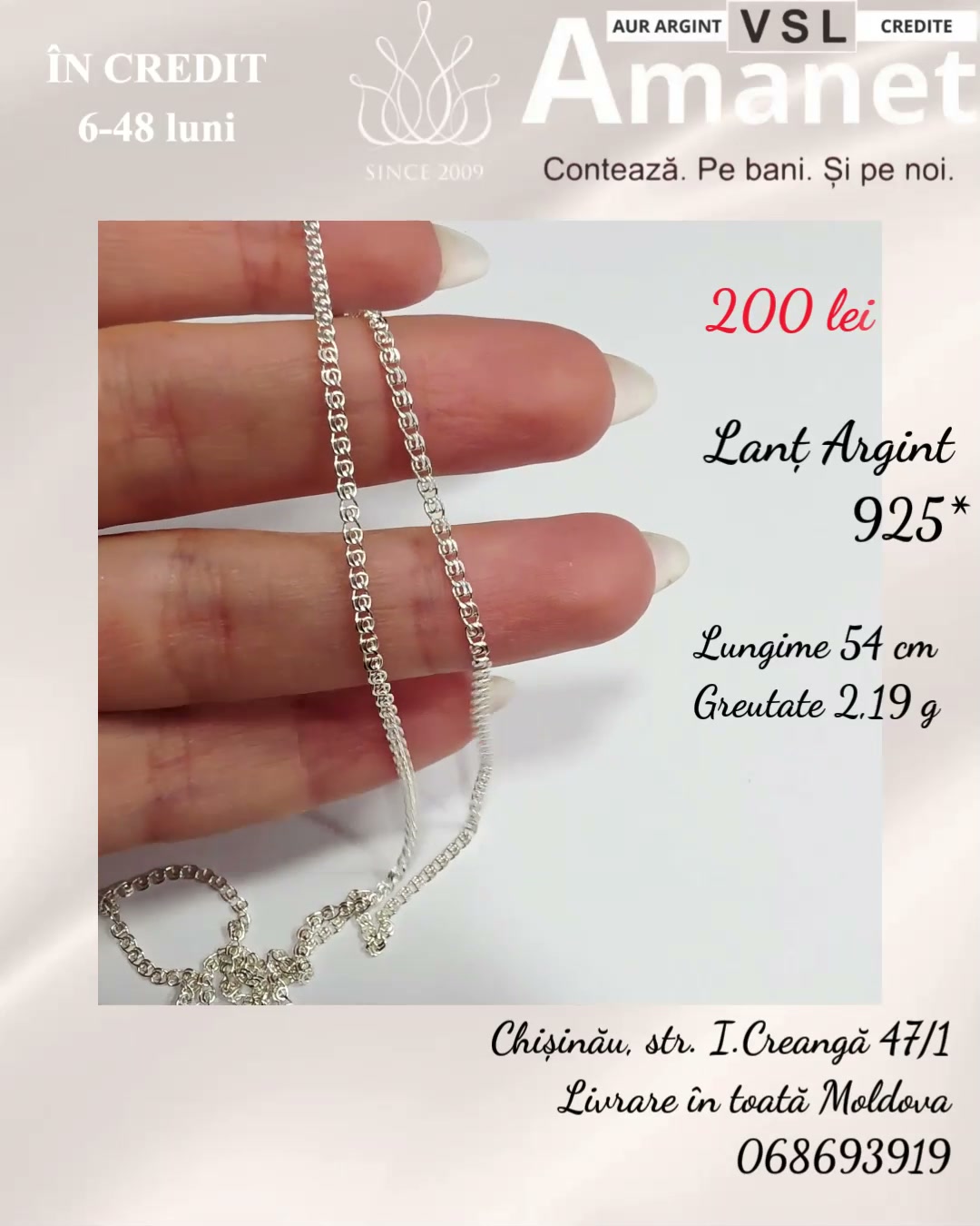 Video Lanț Argint 925*