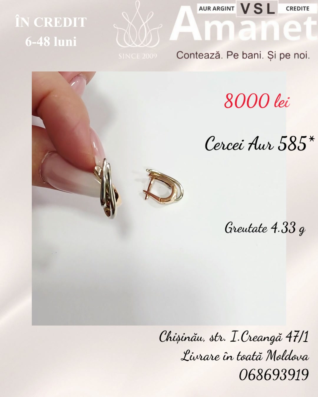 Video Cercei Aur 585*