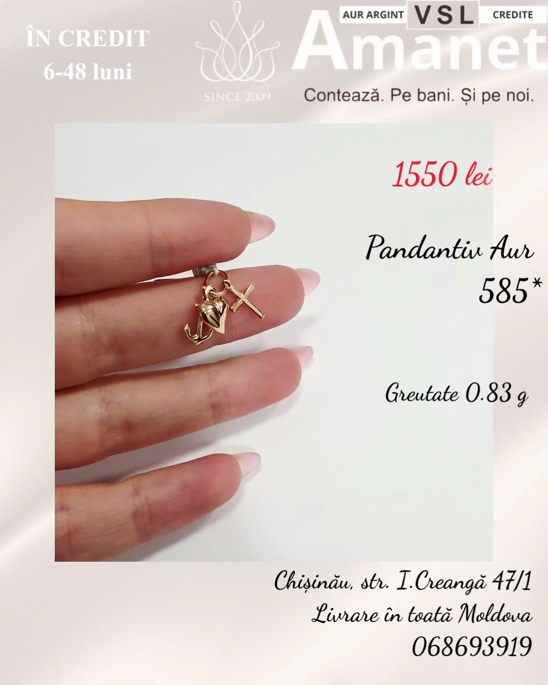 Pandantiv Aur 585*