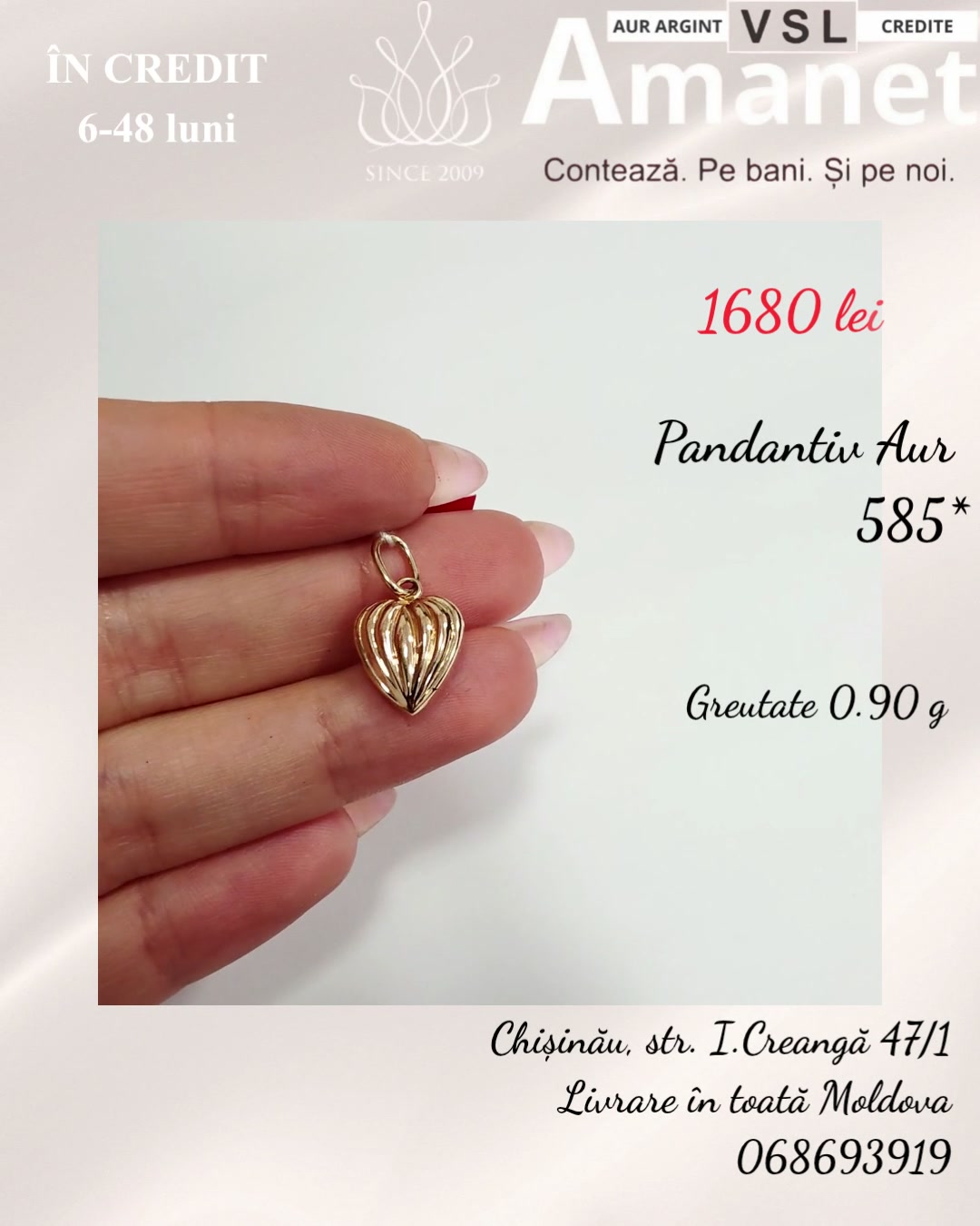 Pandantiv Aur 585*