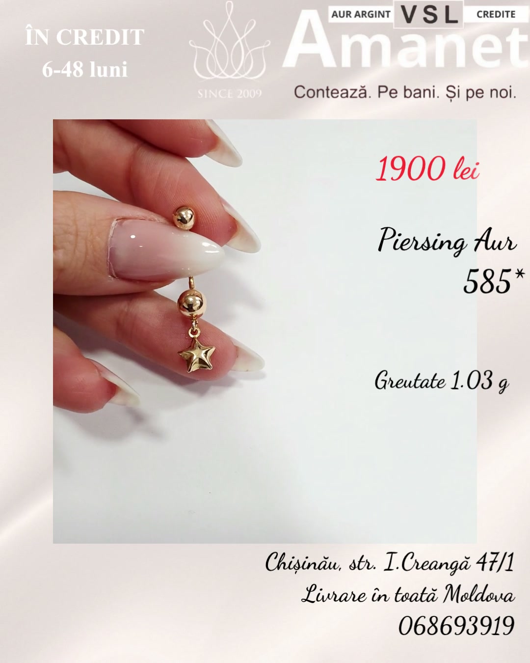 Piersing Aur 585*
