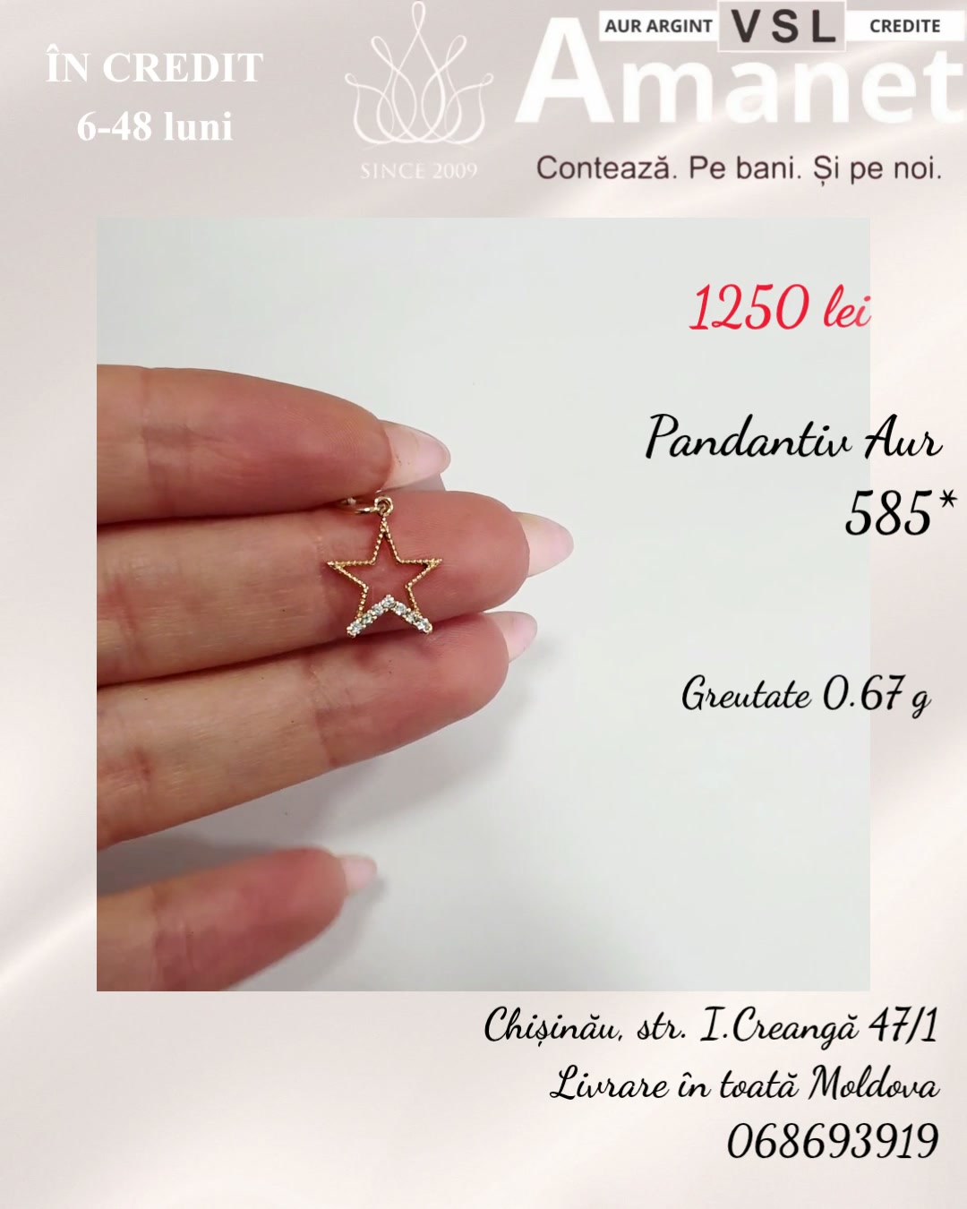 Pandantiv Aur 585*