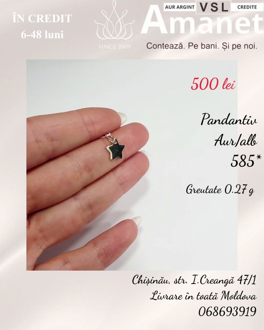 Pandantiv Aur 585*